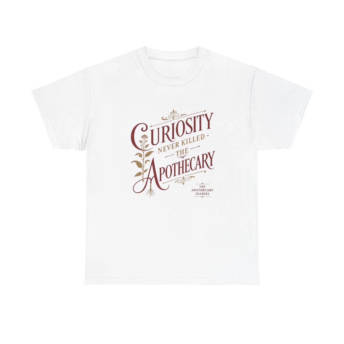 The Apothecary Diaries "Curiosity Never Killed The Apothecary" Unisex Tee - Official t-shirts merchandise